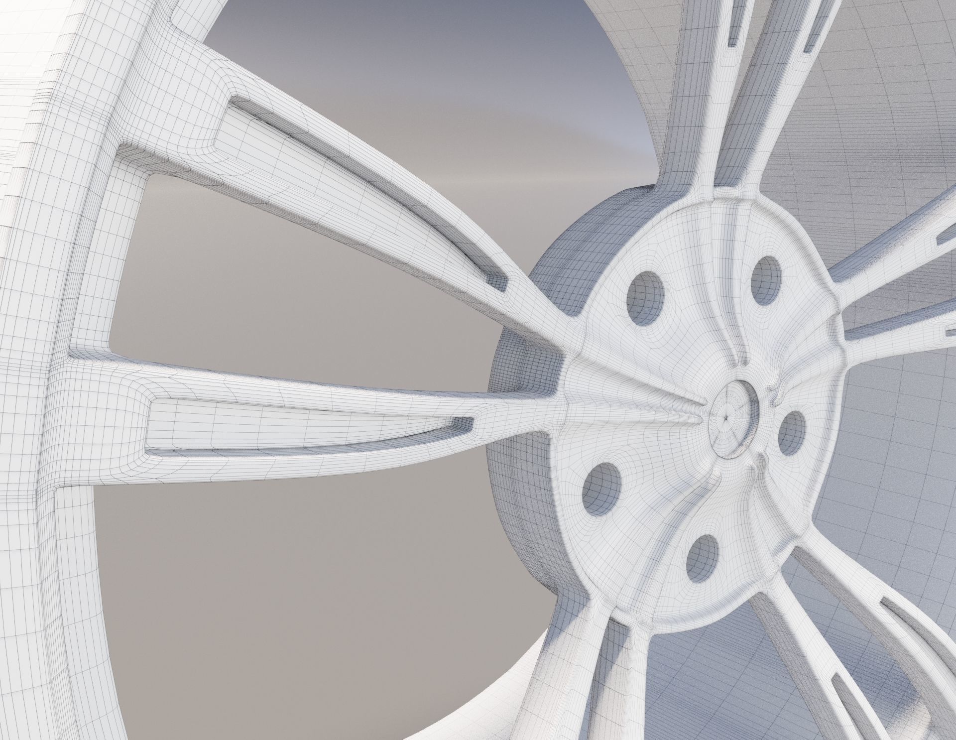 3D model rim wheel part4 3D model_13