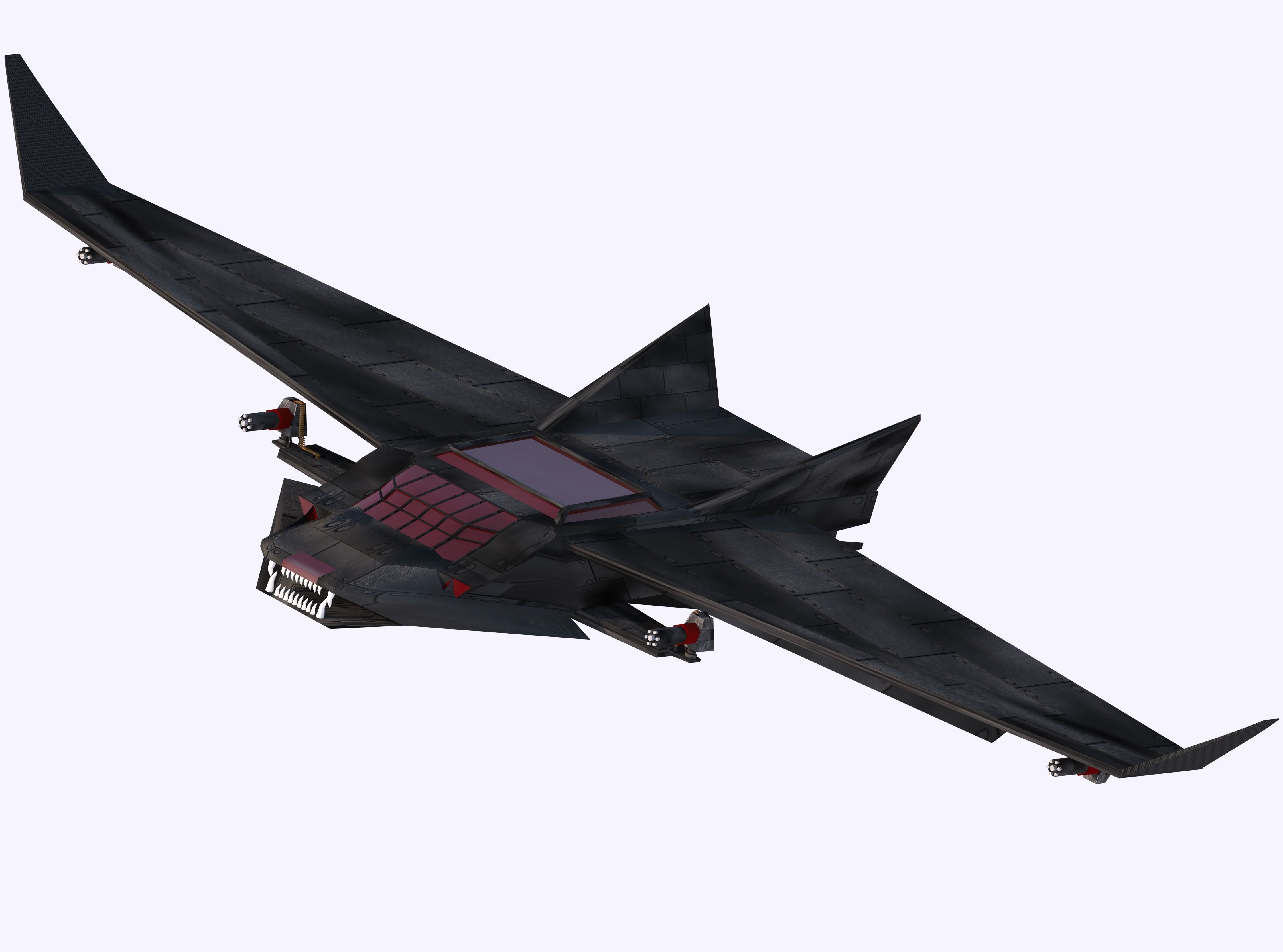 aircraft game model 3D model_1
