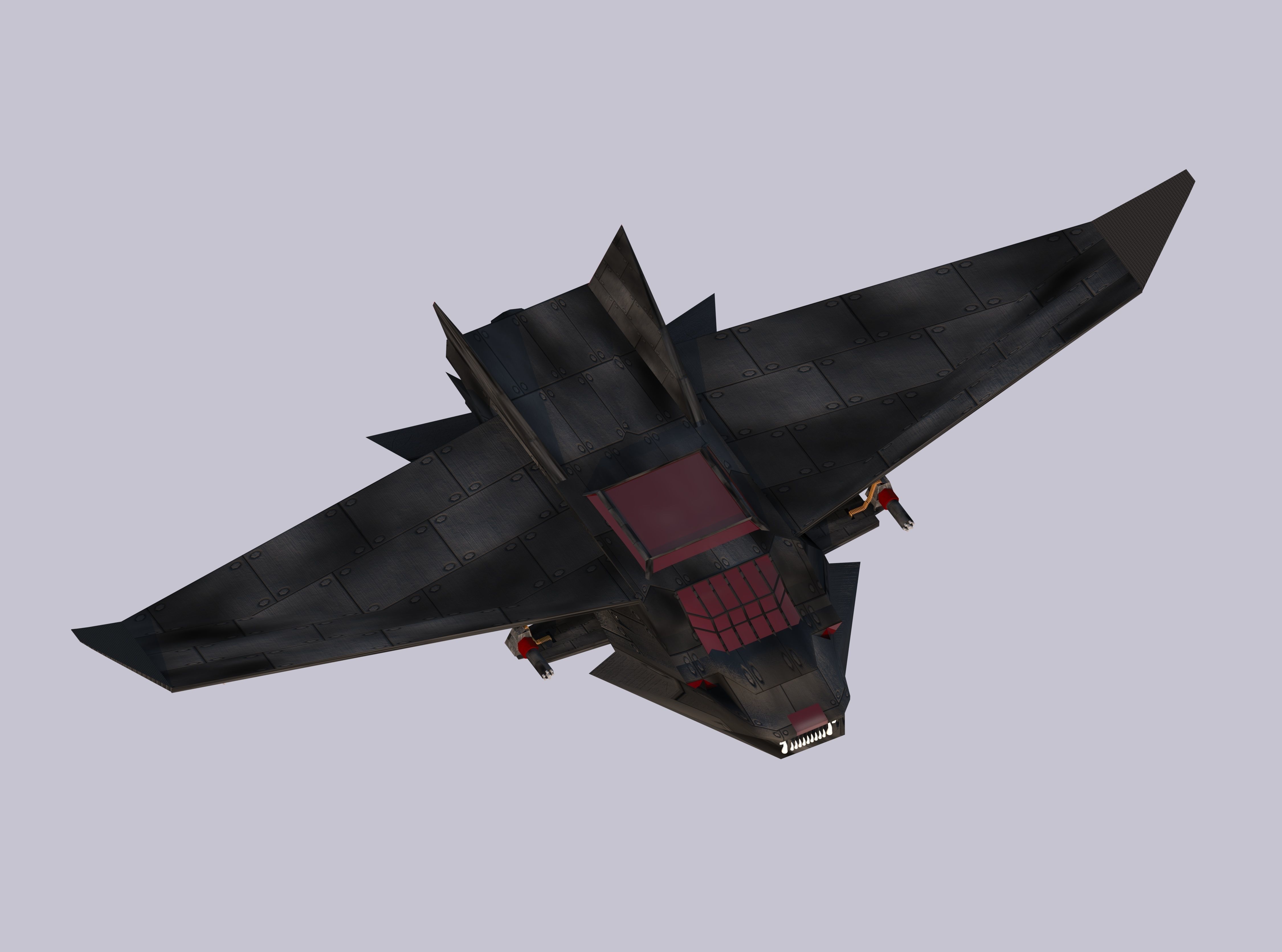 aircraft game model 3D model_2