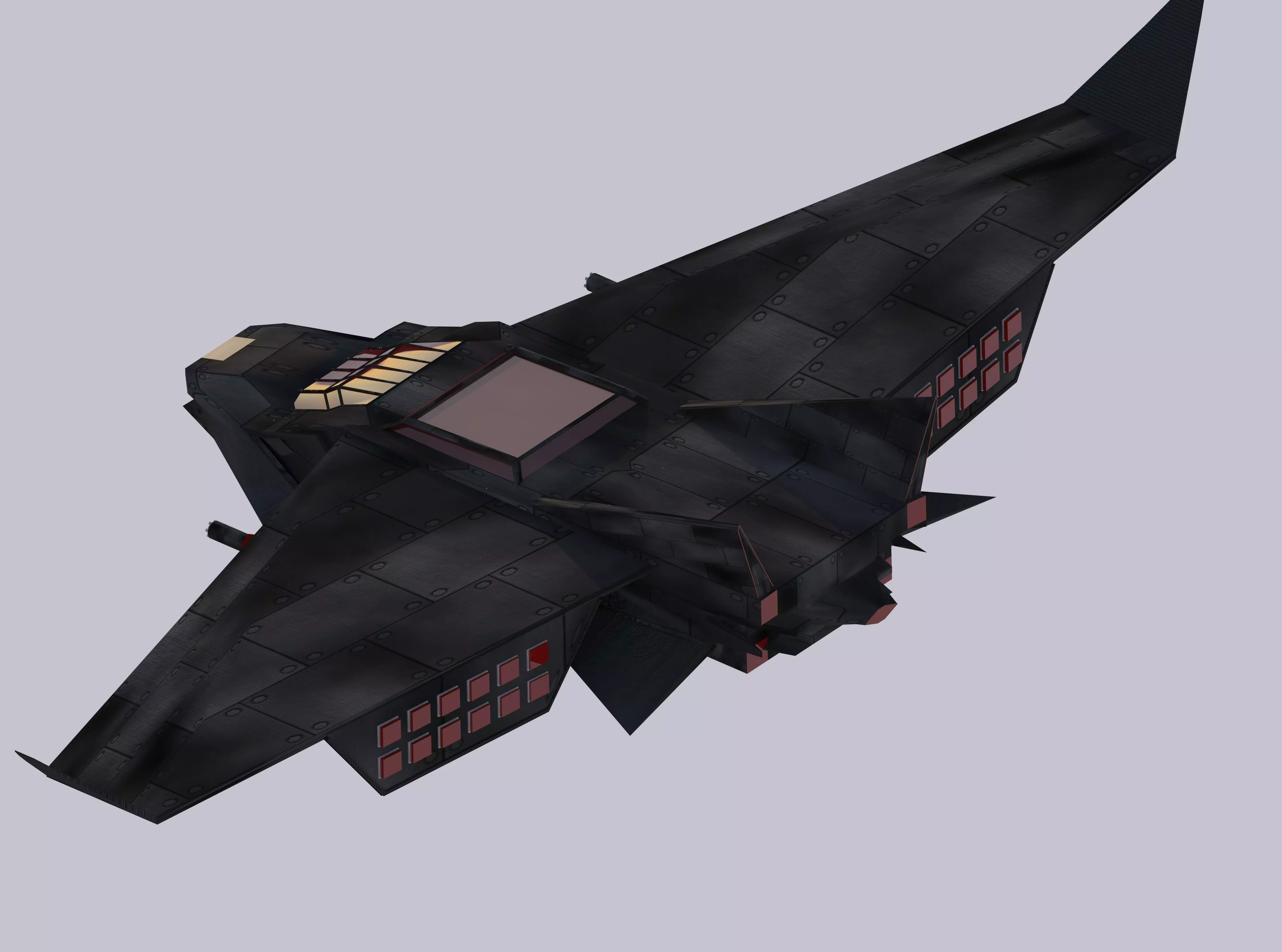 aircraft game model 3D model_0