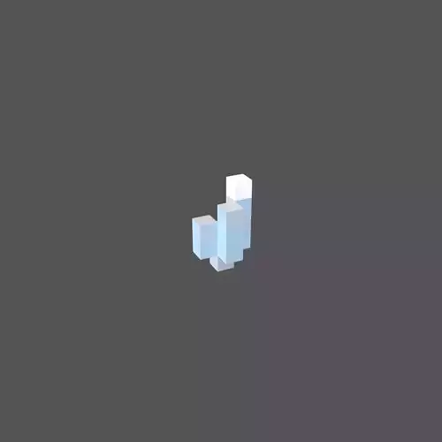 Voxel Grass v1 002 3 Low-poly 3D model