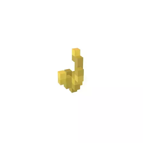 Voxel Grass v1 003 2 Low-poly 3D model