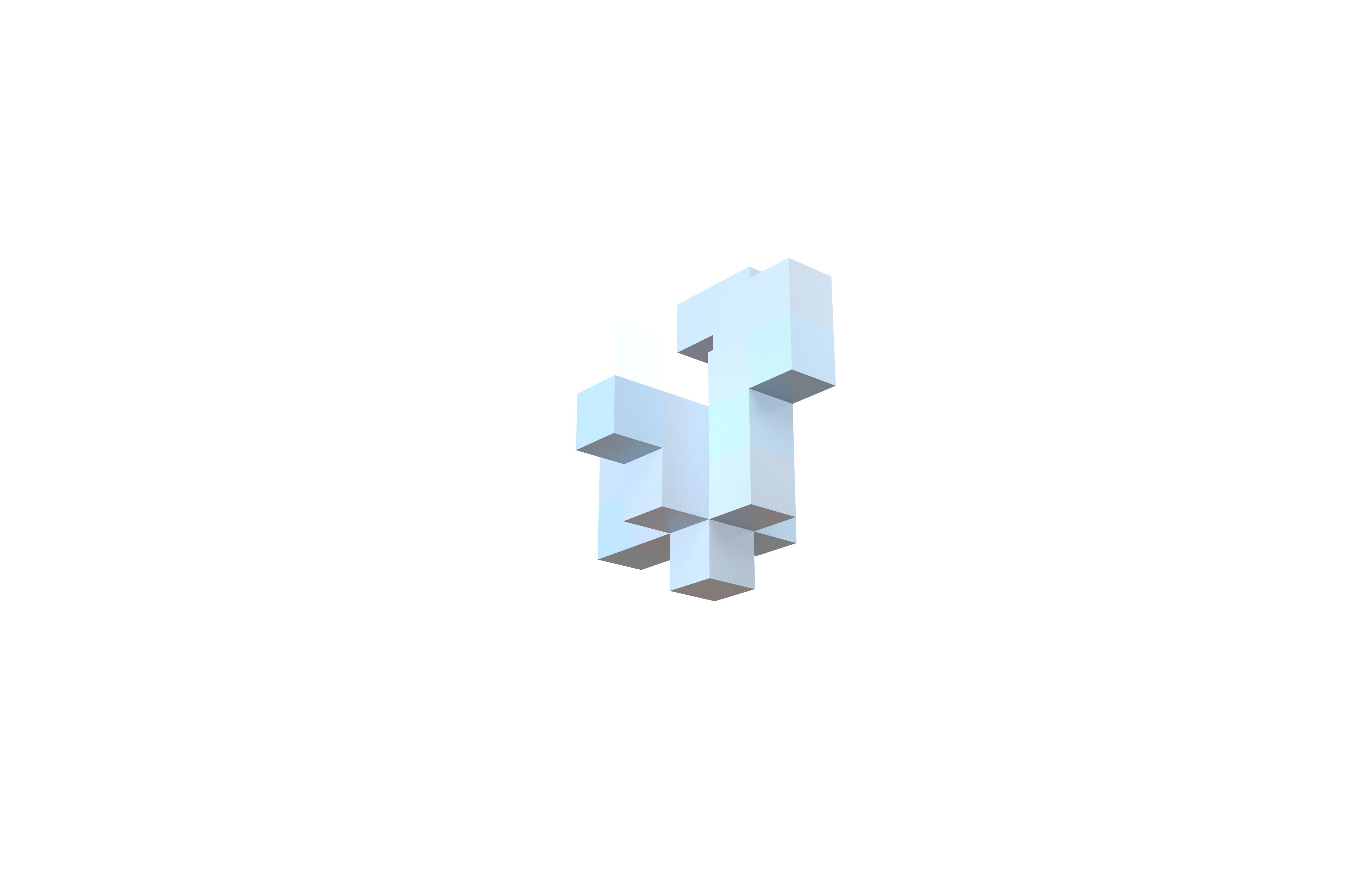 Voxel Grass v3 003 3 Low-poly 3D model_4