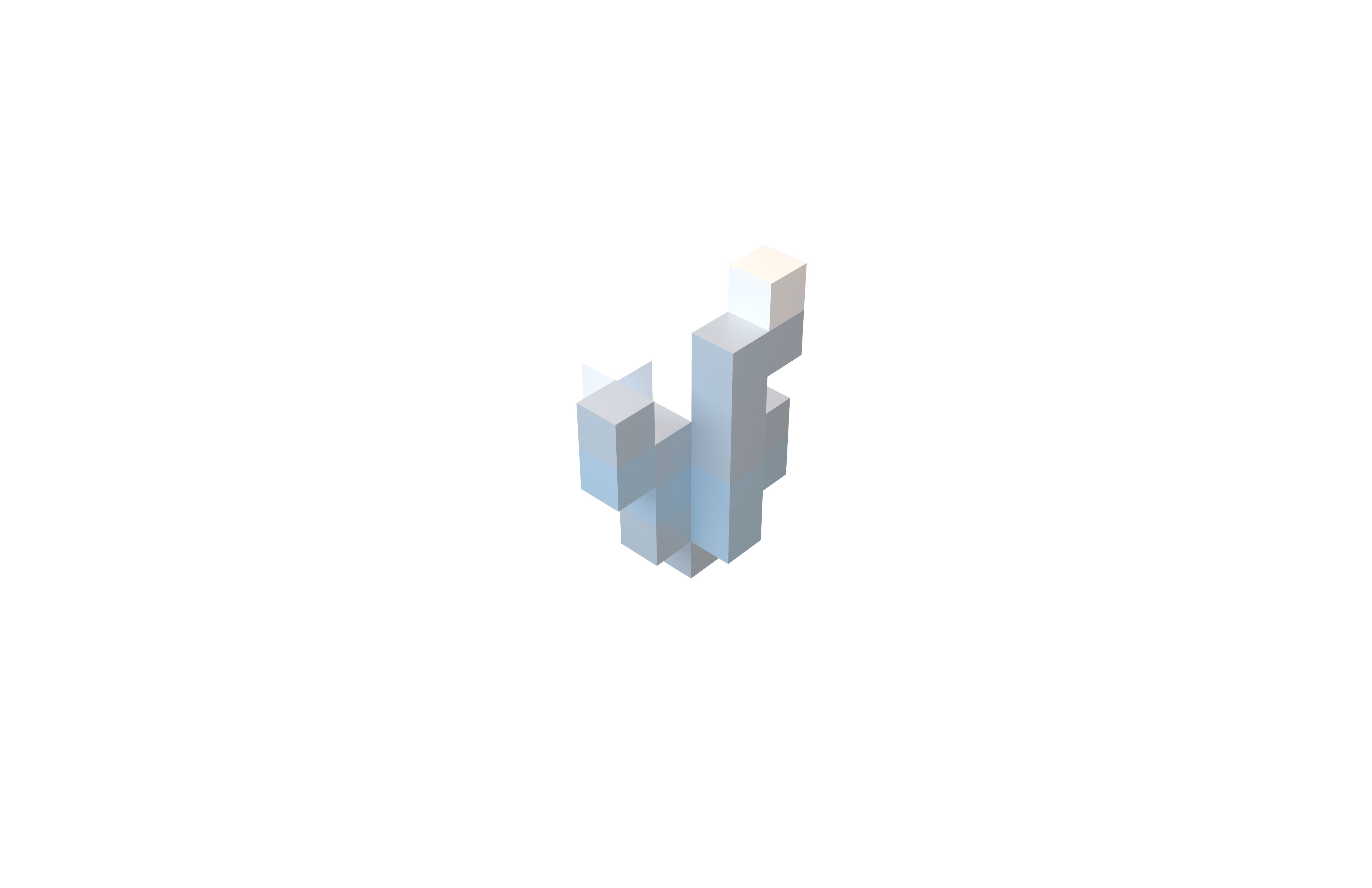 Voxel Grass v3 003 3 Low-poly 3D model_3