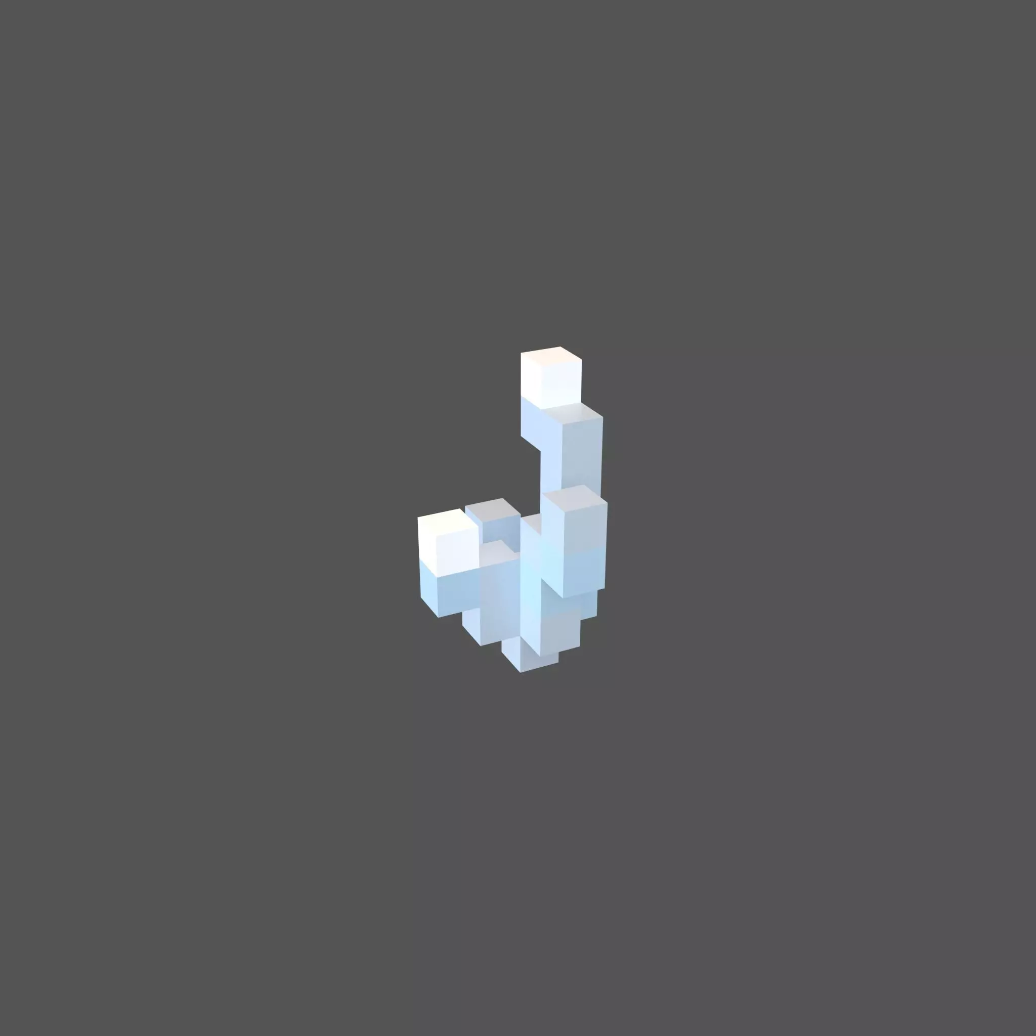 Voxel Grass v3 003 3 Low-poly 3D model_0