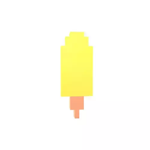 Voxel Ice Cream v1 005 Low-poly 3D model