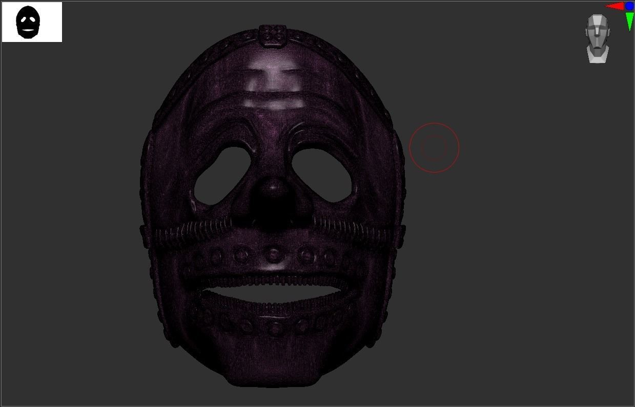 Halloween Slipknot Chris Fehn Mask Long 3D print model_11