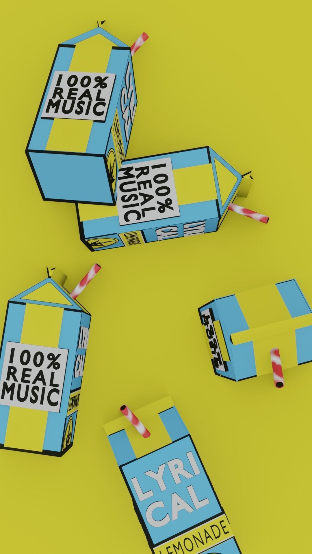 Lyrical Lemonade 3d logo Free low-poly 3D model_3