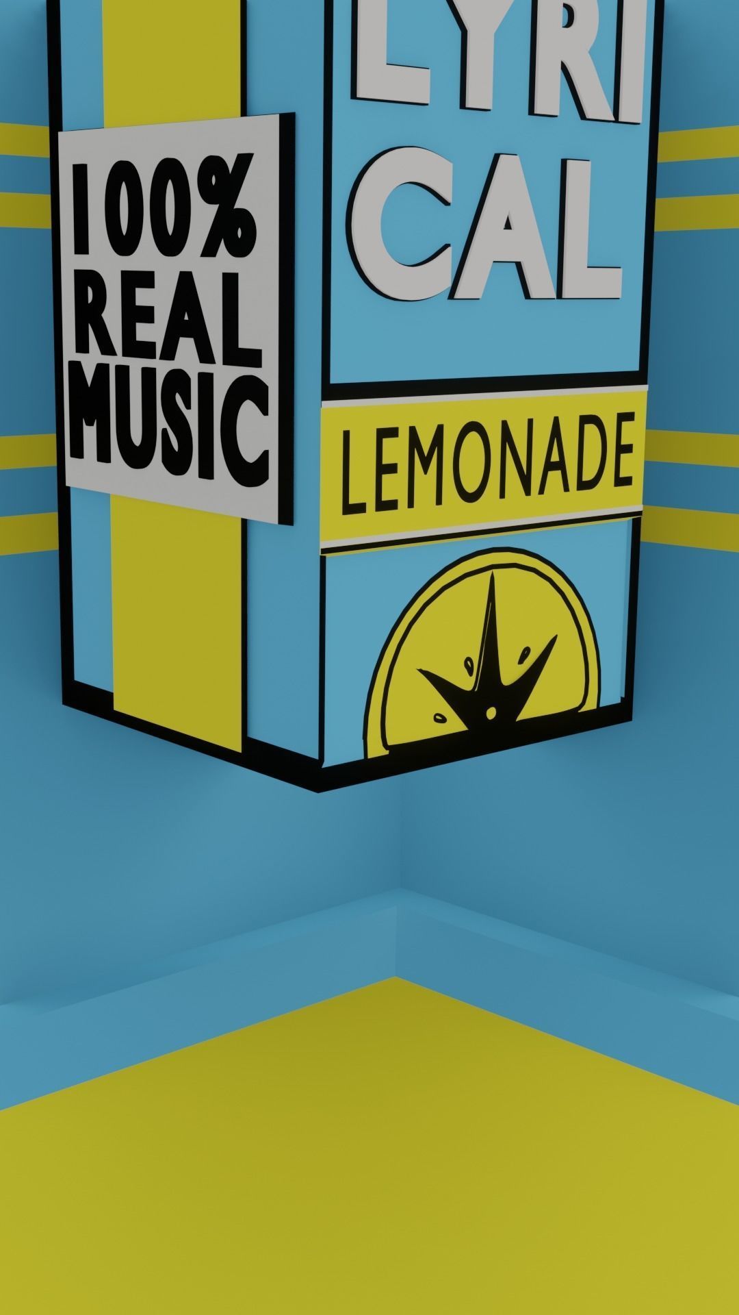 Lyrical Lemonade 3d logo Free low-poly 3D model_8