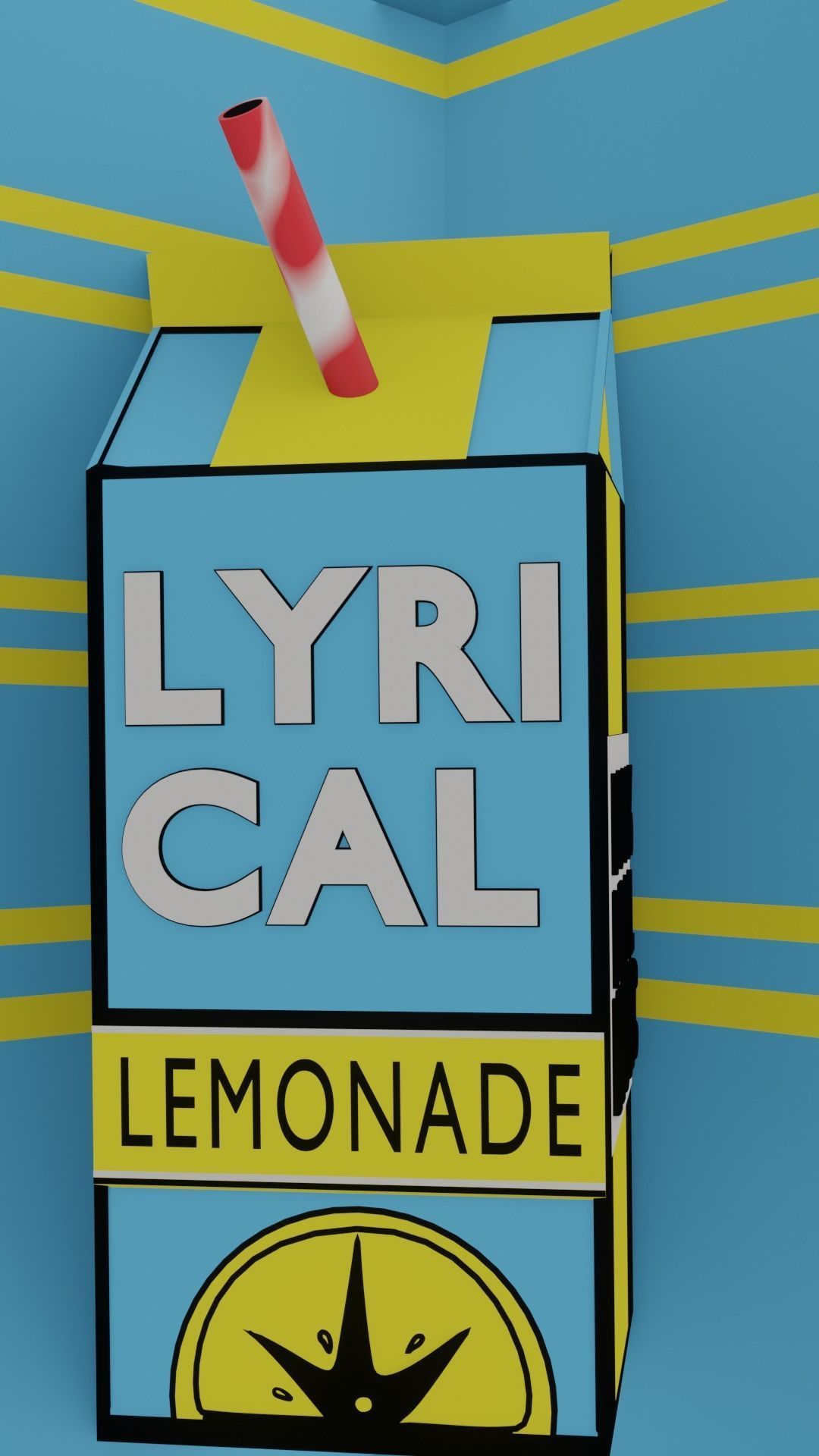 Lyrical Lemonade 3d logo Free low-poly 3D model_6