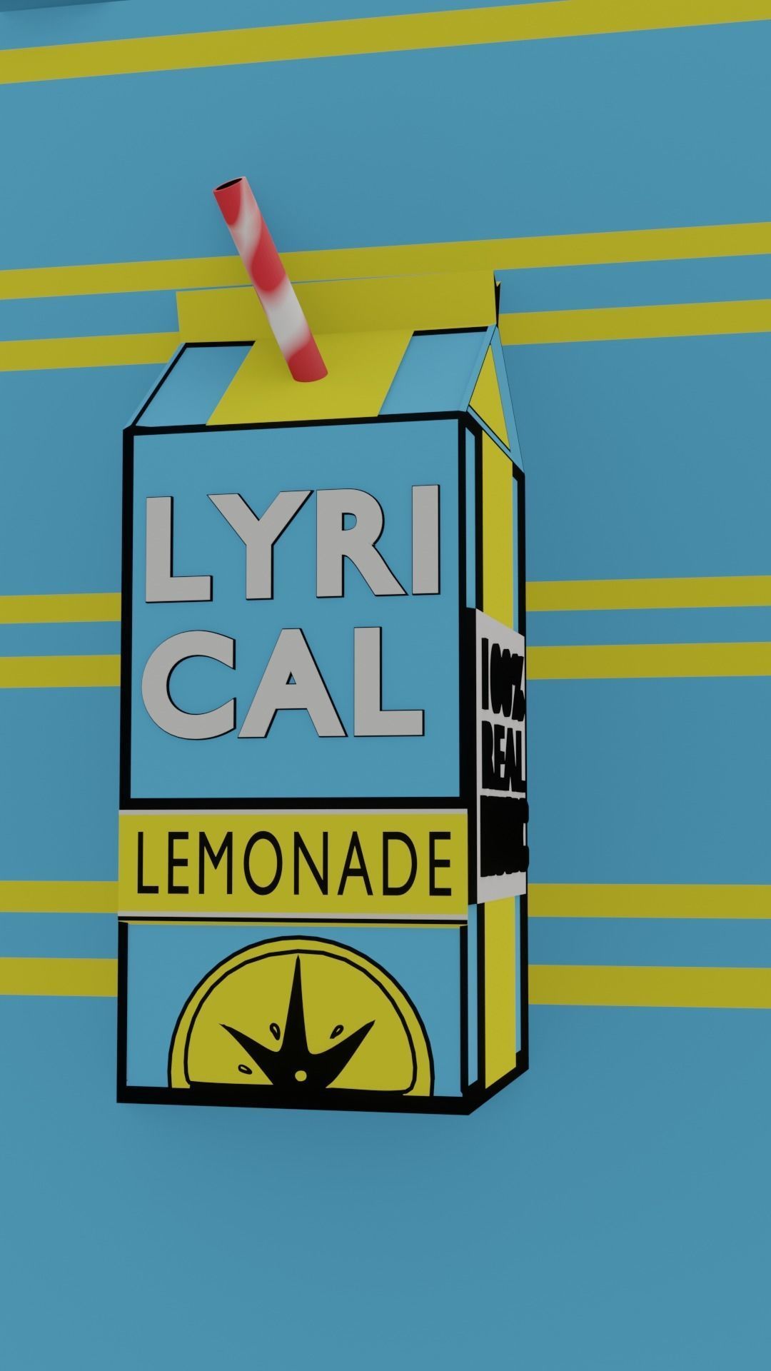 Lyrical Lemonade 3d logo Free low-poly 3D model_7