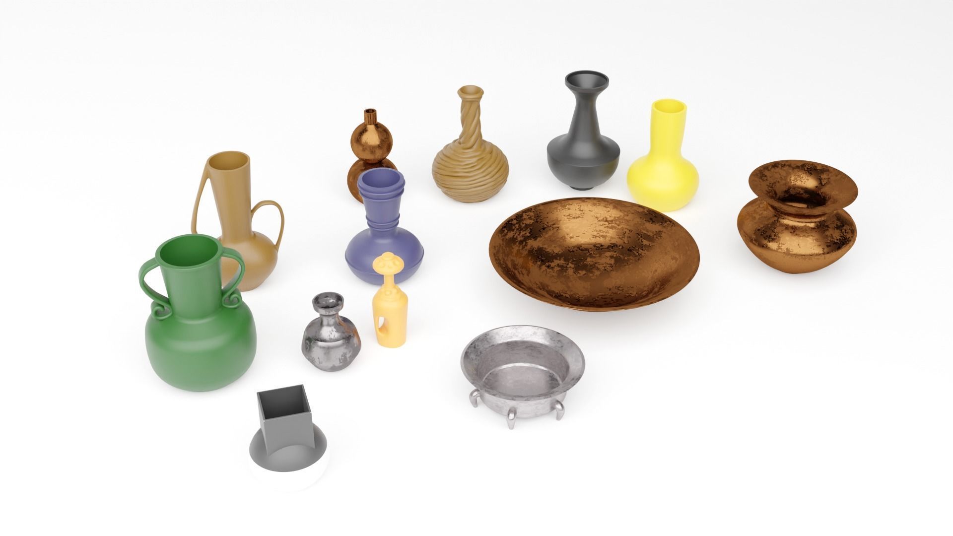 Jabbas Throne Room - Set 6a -Main Entrance Attributes 1-12 scale 3D print model_19