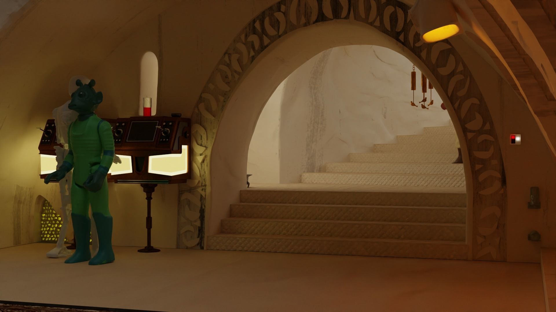 Jabbas Throne Room - Set 6a -Main Entrance Attributes 1-12 scale 3D print model_4