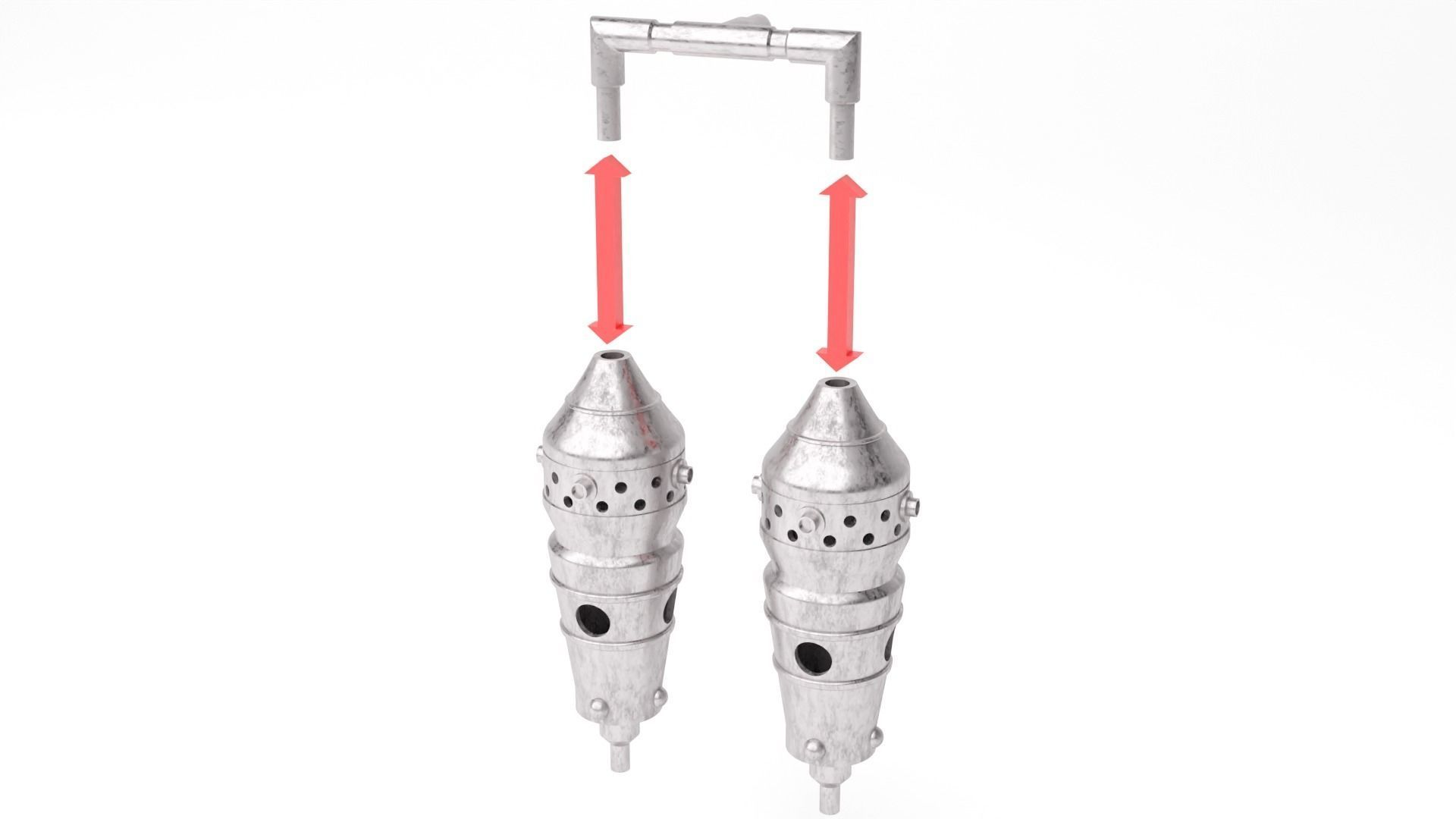 Jabbas Throne Room - Set 6a -Main Entrance Attributes 1-6 scale 3D print model_16