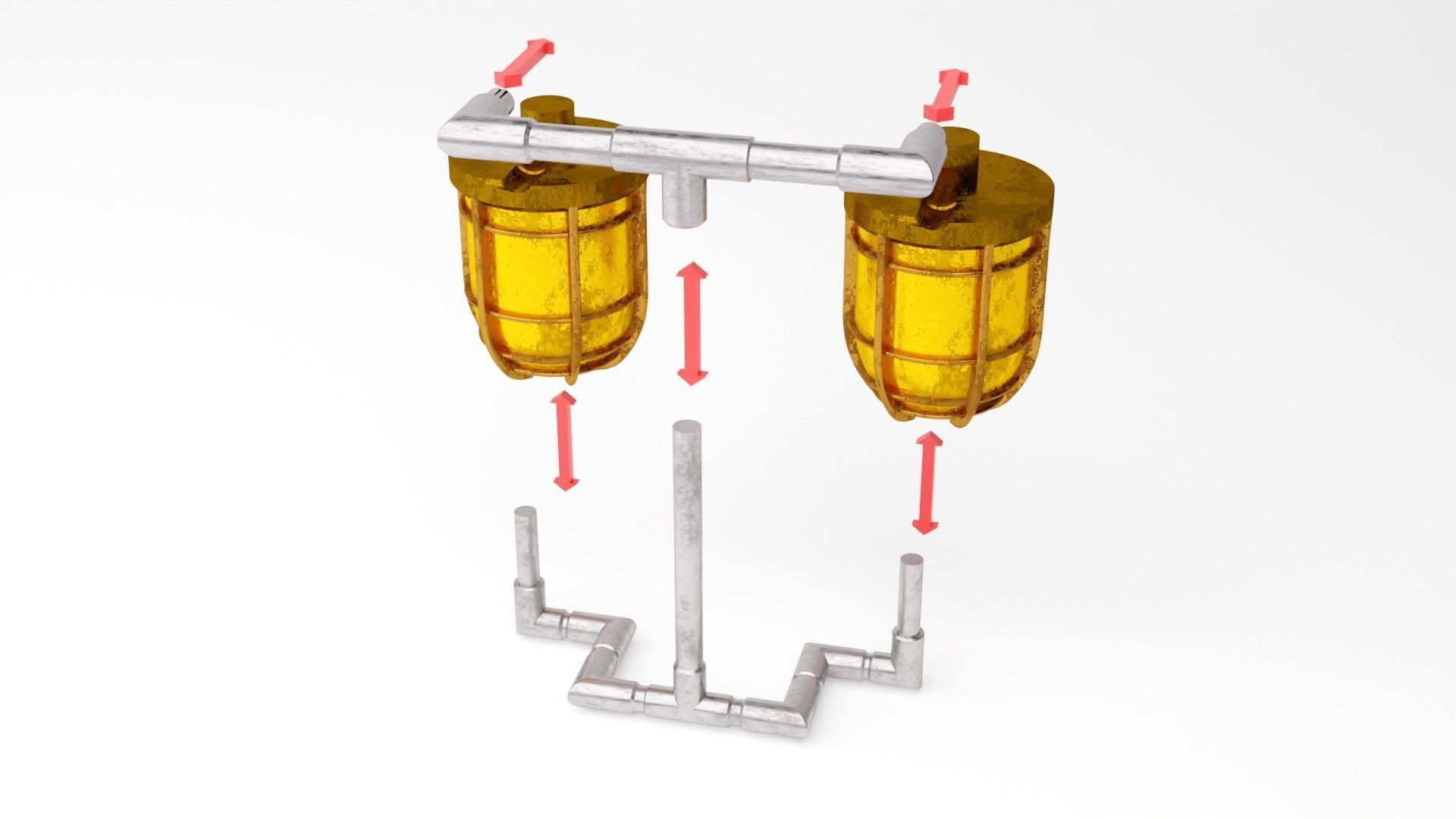 Jabbas Throne Room - Set 6a -Main Entrance Attributes 1-6 scale 3D print model_18