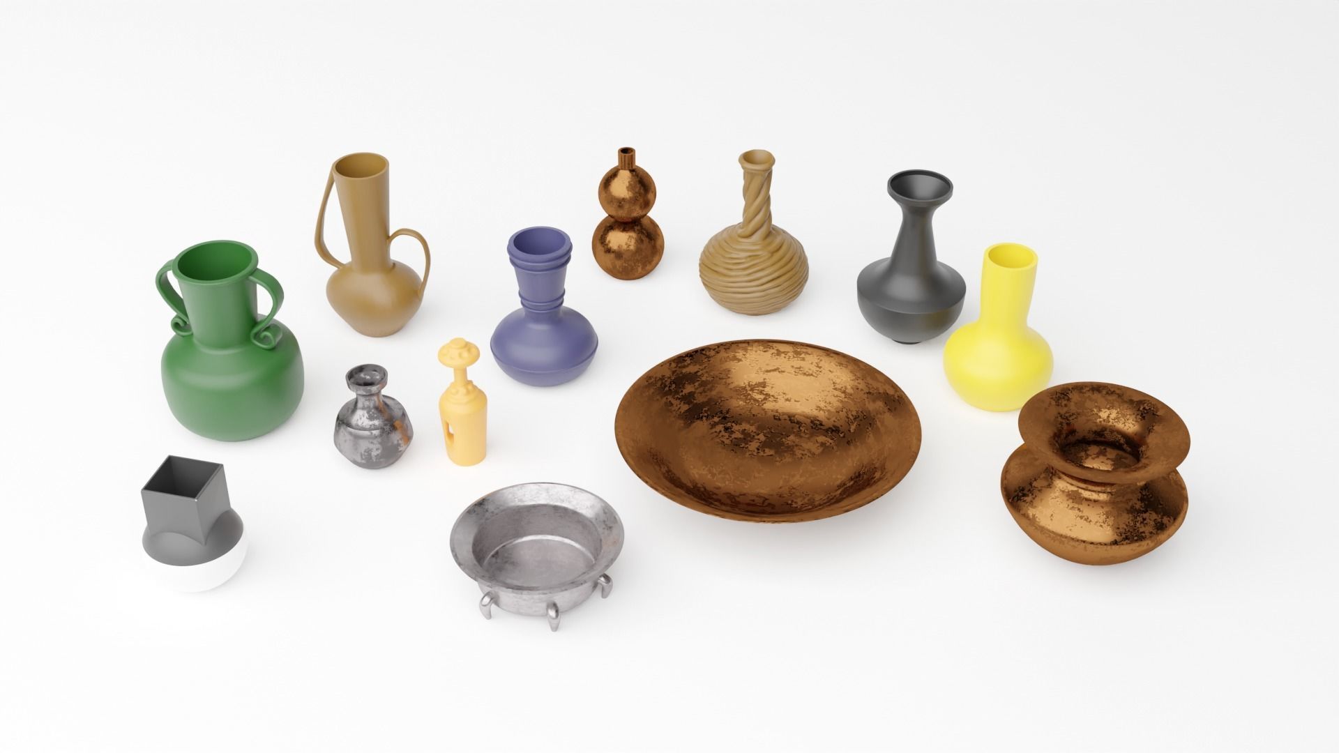 Jabbas Throne Room - Set 6a -Main Entrance Attributes 1-6 scale 3D print model_20