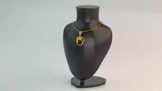 Pendant 5 om in gold