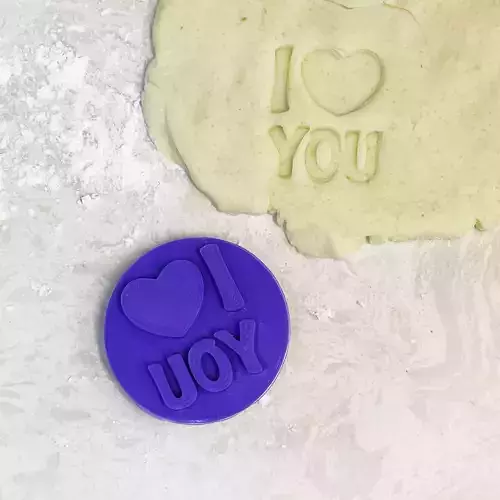 I love you heart stamp embosser valentines day