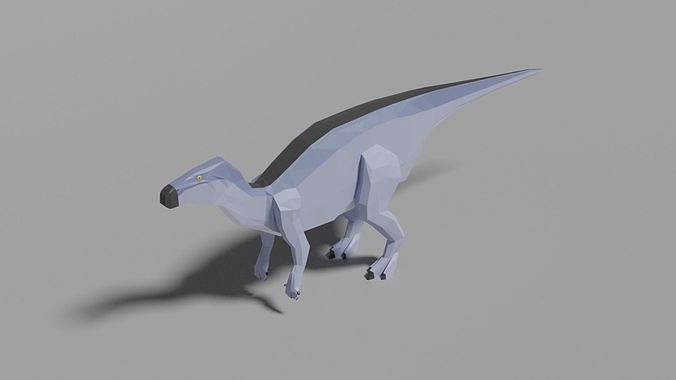 Low-poly Iguanodon Low-poly 3D model