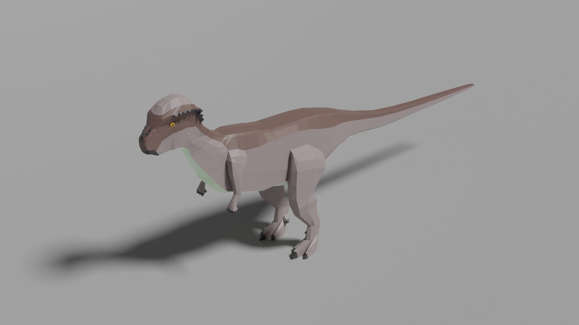 Low-poly Pachycephalosaurus Low-poly 3D model