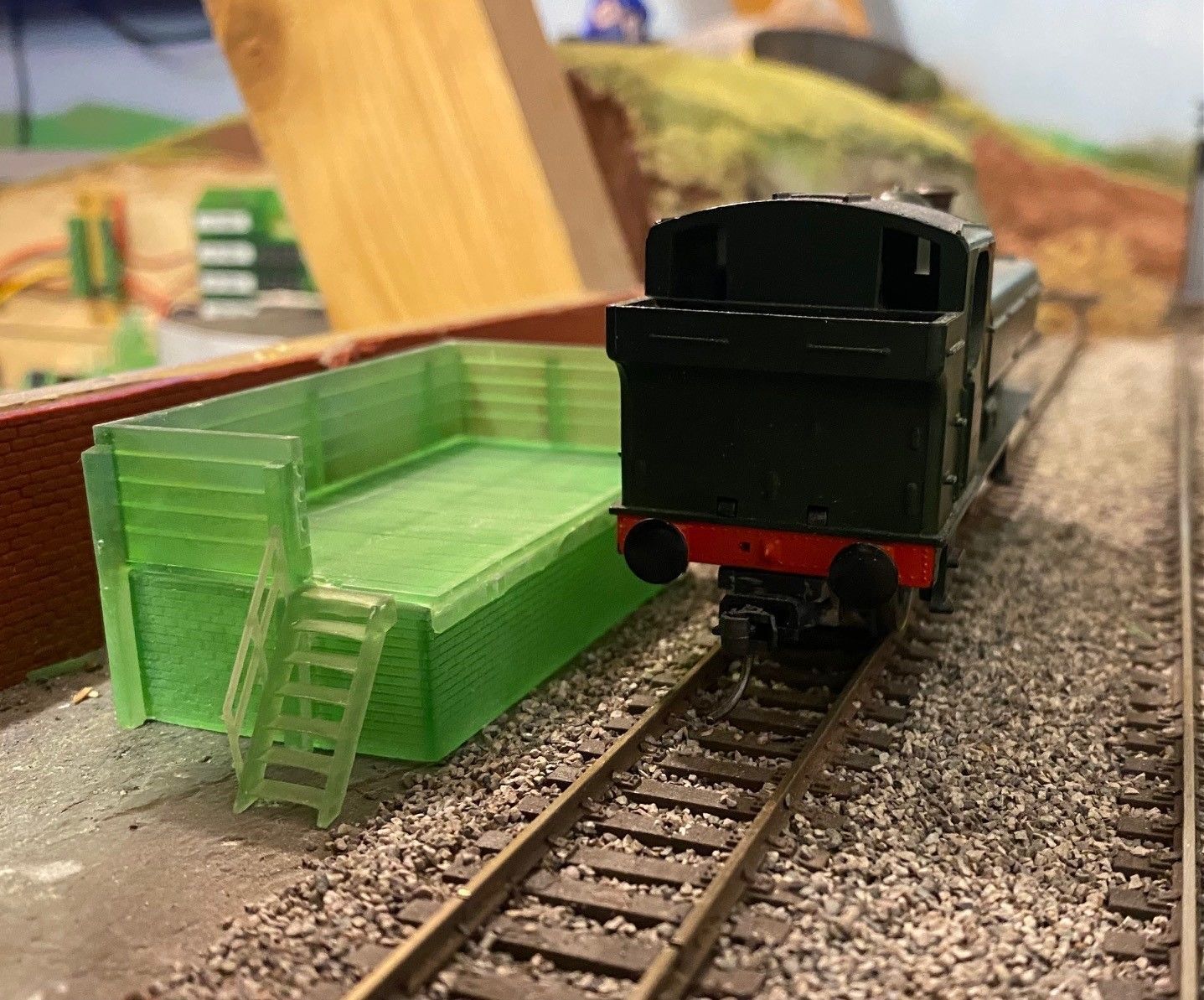 Model Railway Coal Loading Platform 3D print model_1