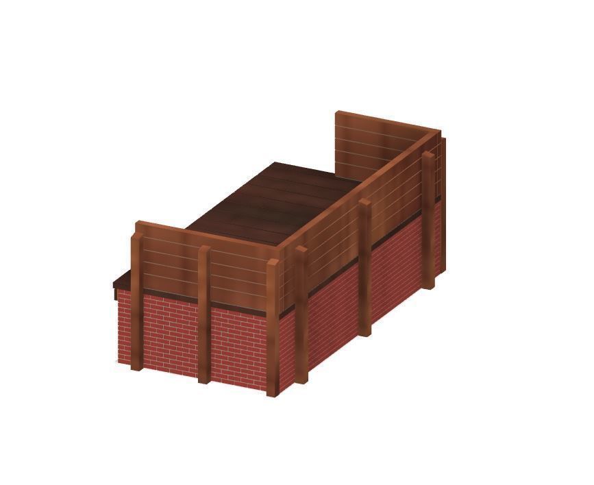 Model Railway Coal Loading Platform 3D print model_5