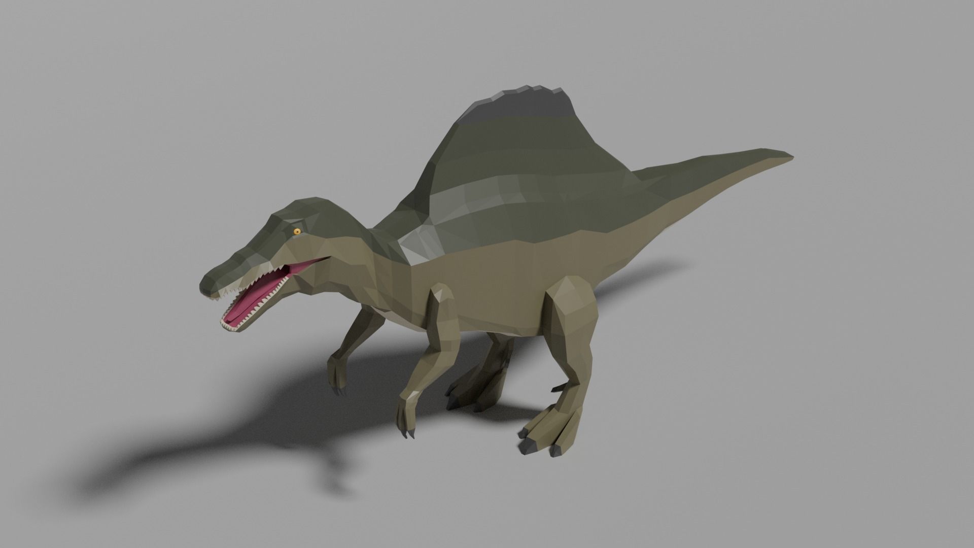 Low-poly Spinosaurus Low-poly 3D model