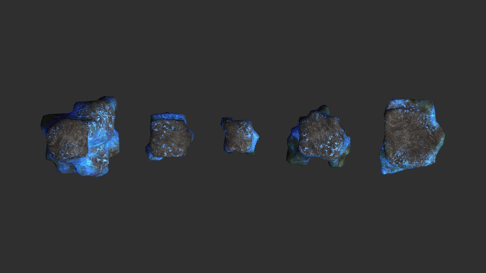Rock Set 06 - Magic Low-poly 3D model_5