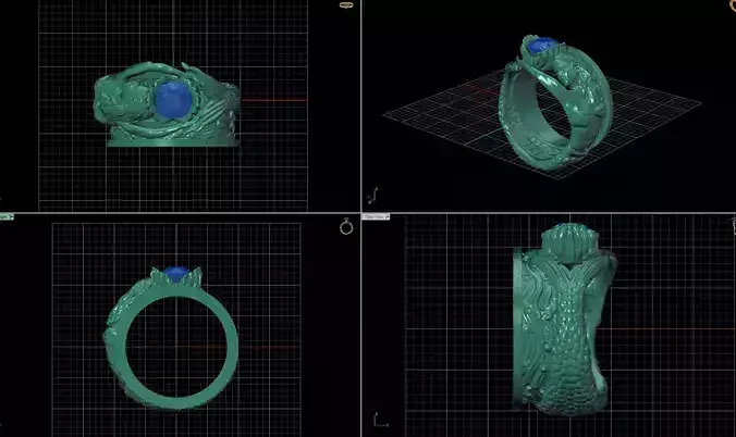 rings bracelet  Low-poly 3D model
