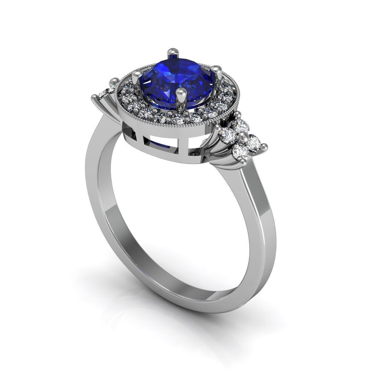 Precious Diamond Ring R7 3D print model_2