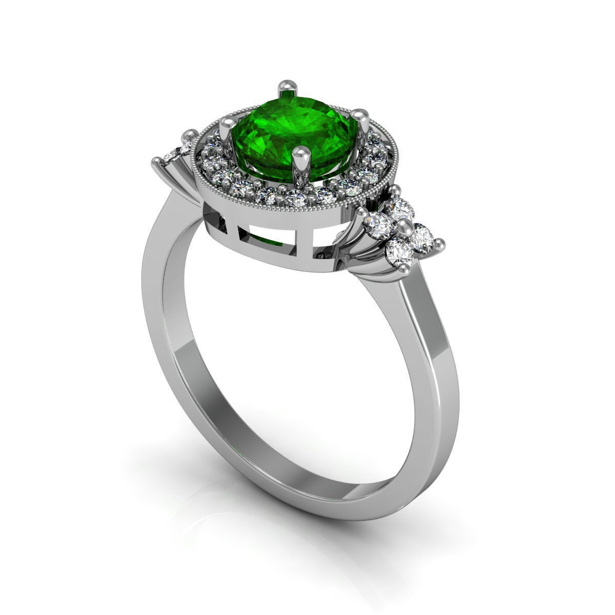 Precious Diamond Ring R7 3D print model_11