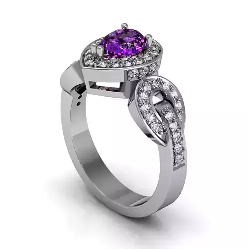 Pear Diamond Ring R32