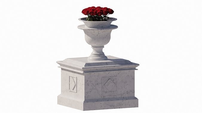 classic outdoor plant holder  3D model