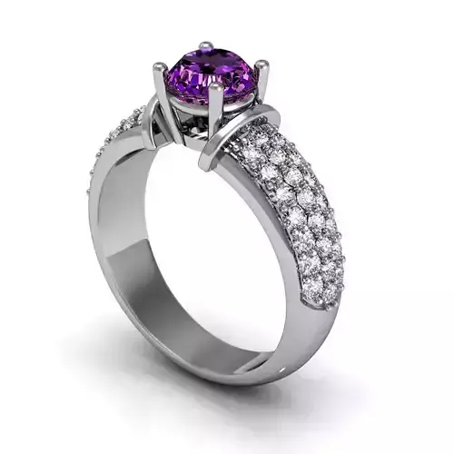 3 Row Diamond Ring R3