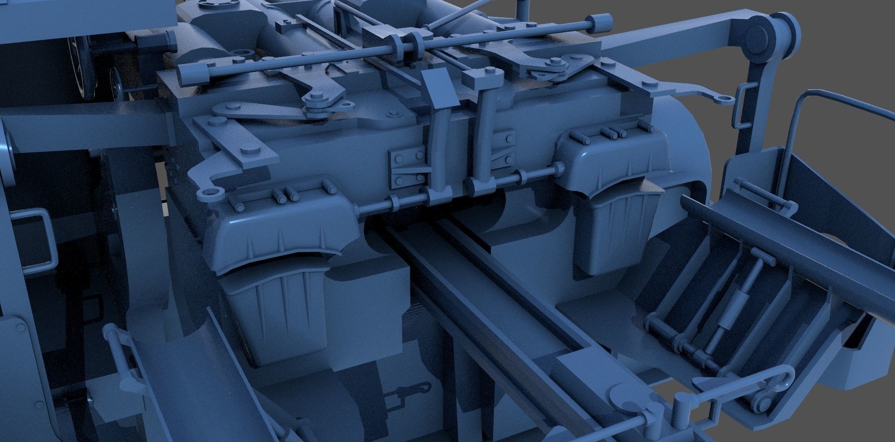 Yamato type 89 AA turret - Personal license - 1-100 scale 3D print model_4