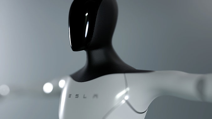 Tesla BOT Low-poly 3D model