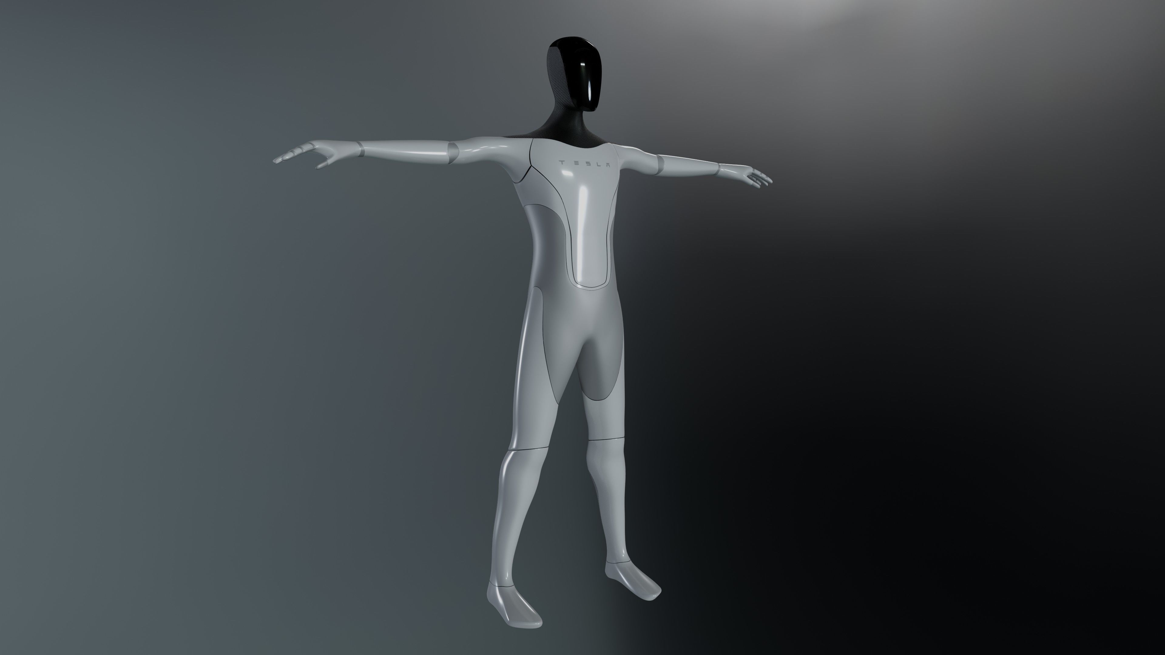 Tesla BOT Low-poly 3D model_1