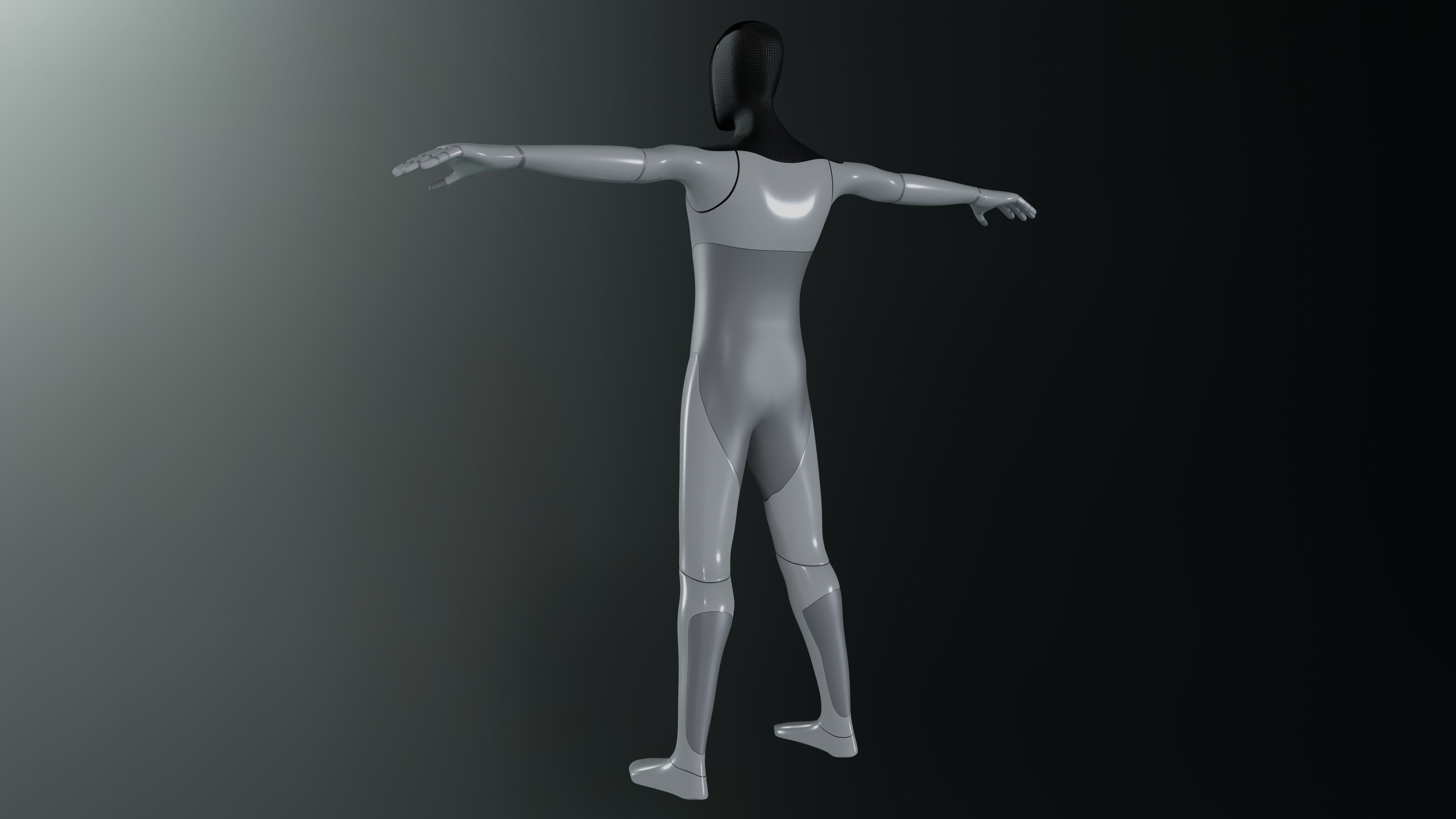 Tesla BOT Low-poly 3D model_2