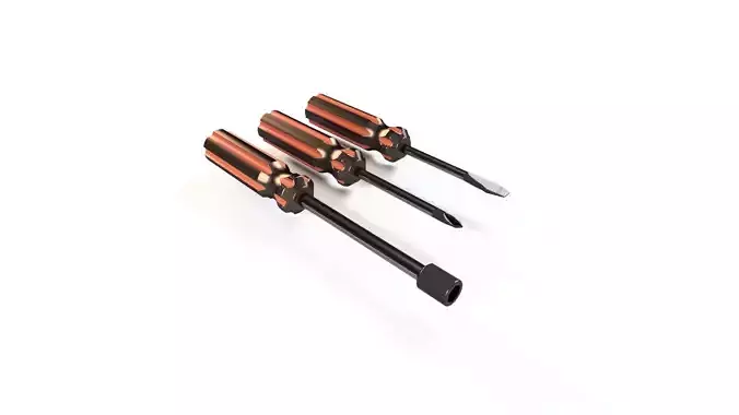 SCREW SCREW KIT MODEL Low-poly 3D model
