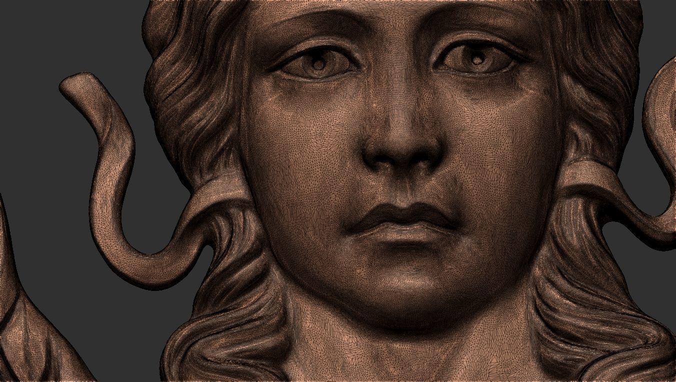 Angel Bas-Relief 3D print model_23