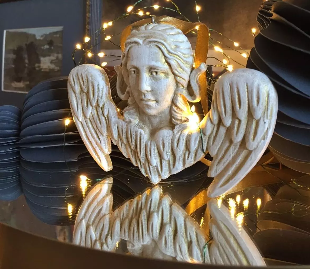 Angel Bas-Relief 3D print model_0