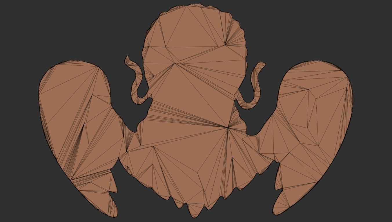 Angel Bas-Relief 3D print model_22