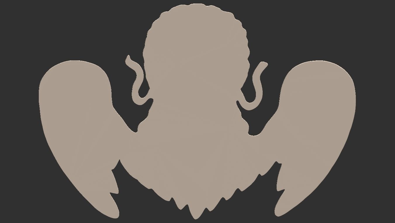 Angel Bas-Relief 3D print model_10