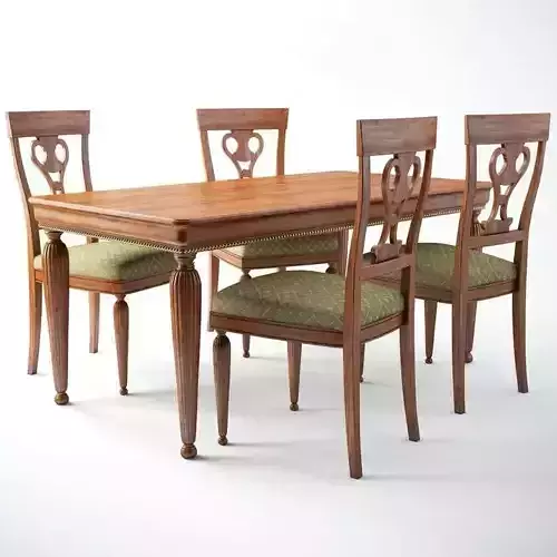 Table - Chairs modeling 