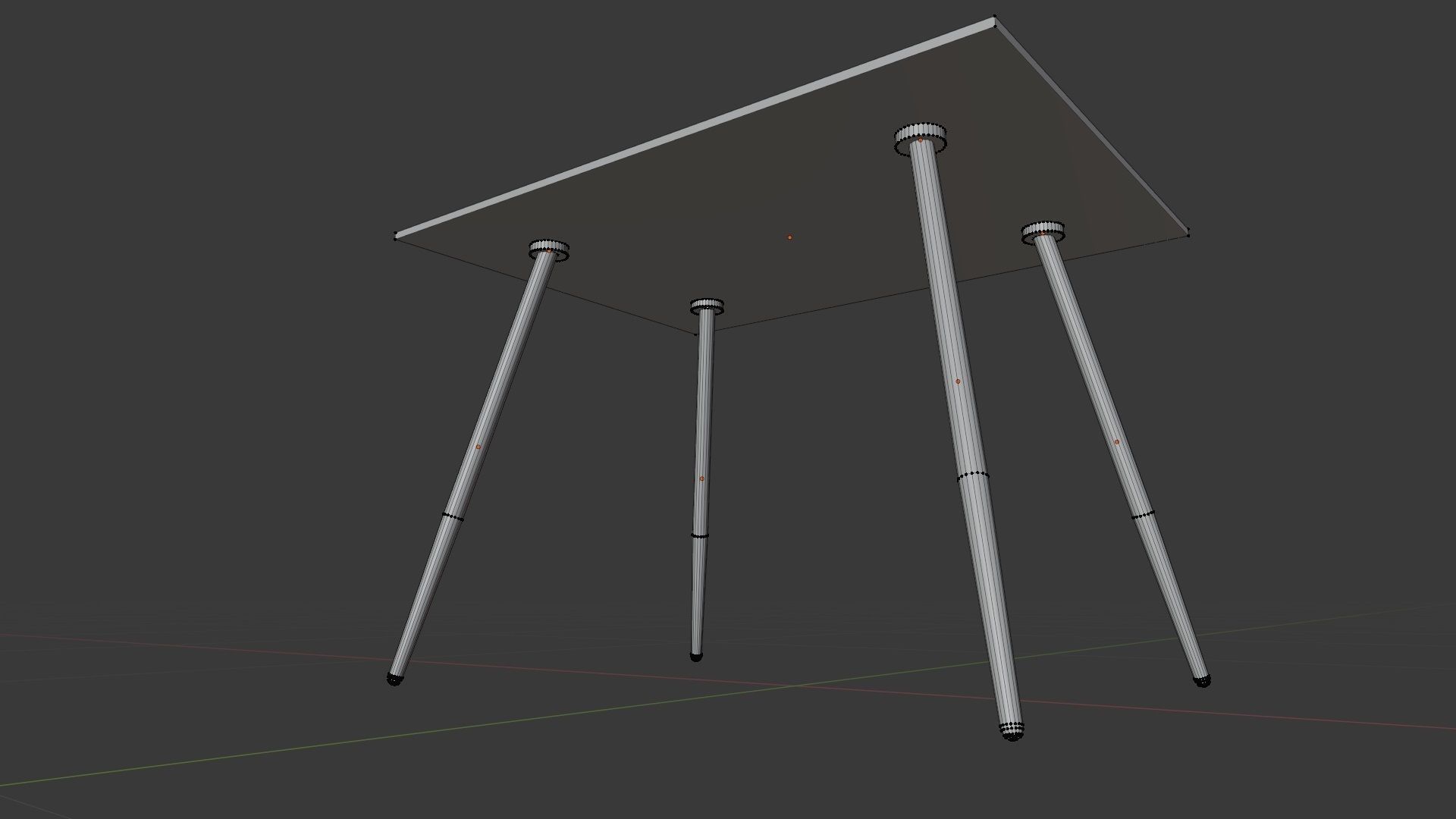 Decorative table Low-poly 3D model_3