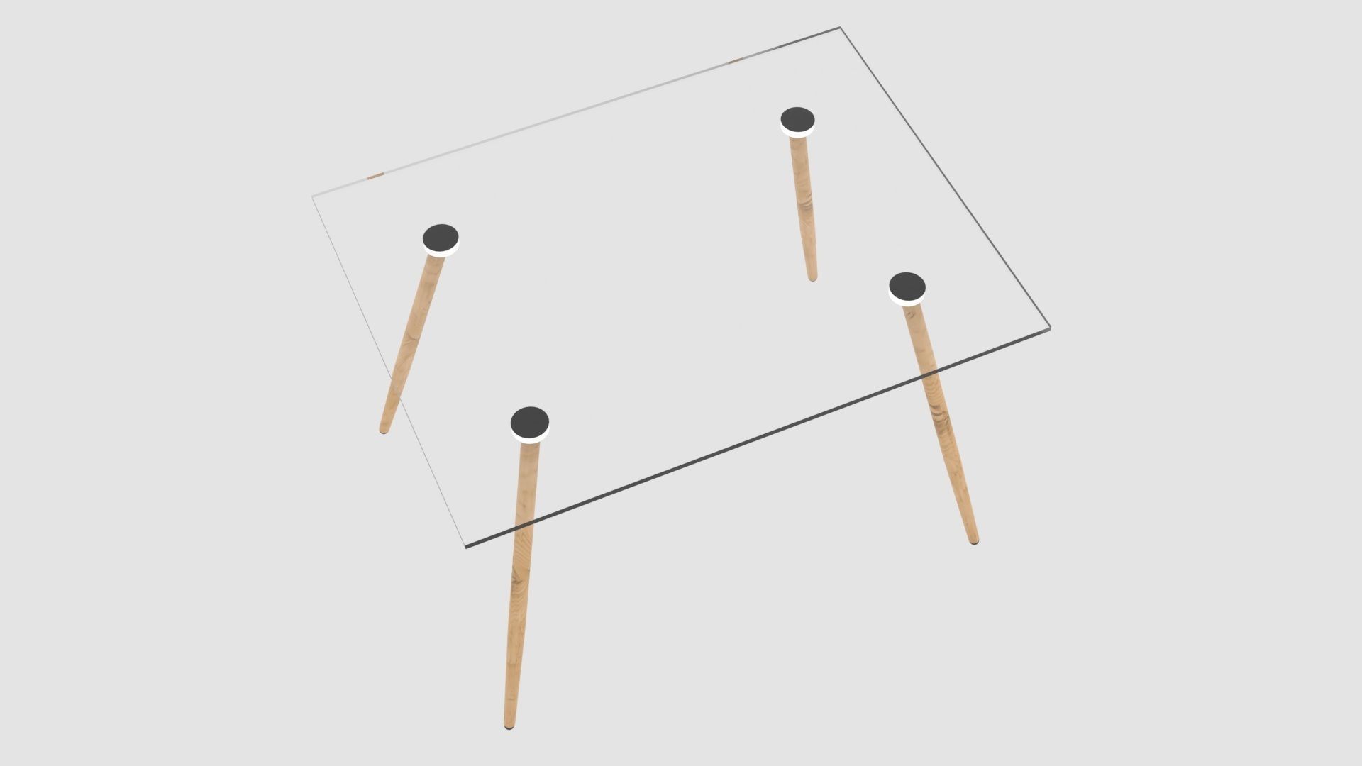 Decorative table Low-poly 3D model_2