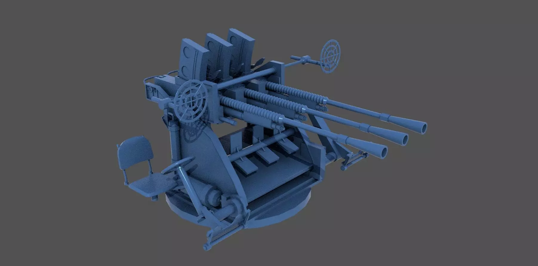 Type 96 25mm triple mount - Personal license - 1-100 scale 3D print model_0