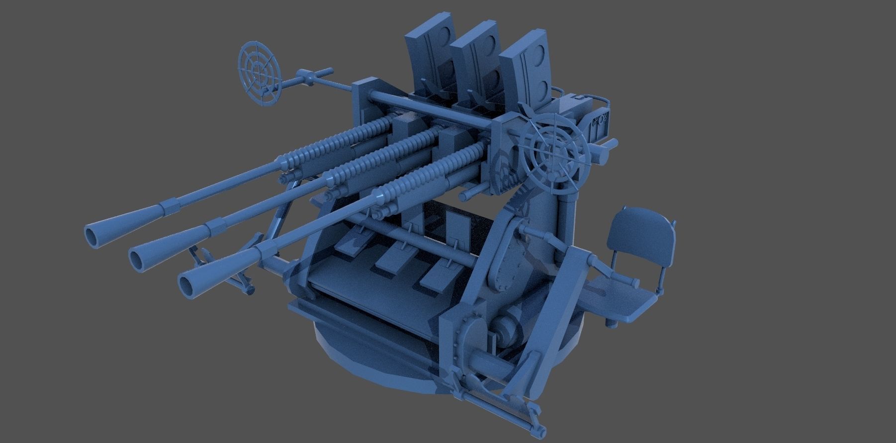 Type 96 25mm triple mount - Personal license - 1-100 scale 3D print model_1