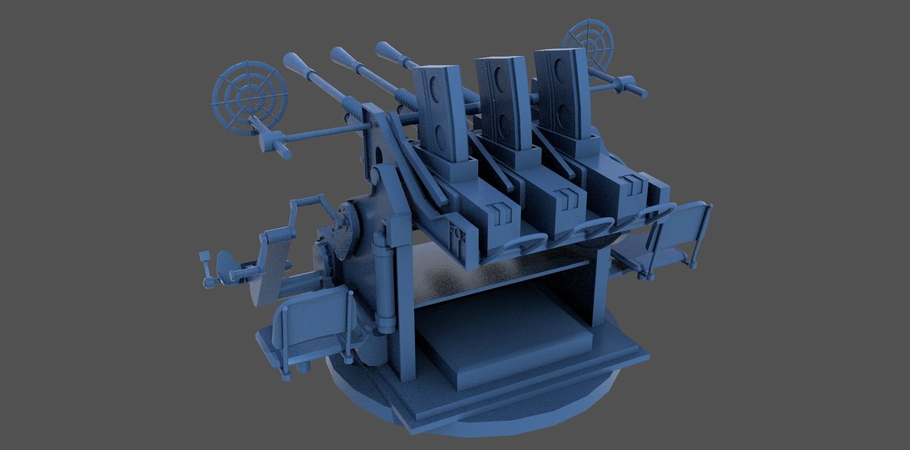 Type 96 25mm triple mount - Personal license - 1-100 scale 3D print model_2