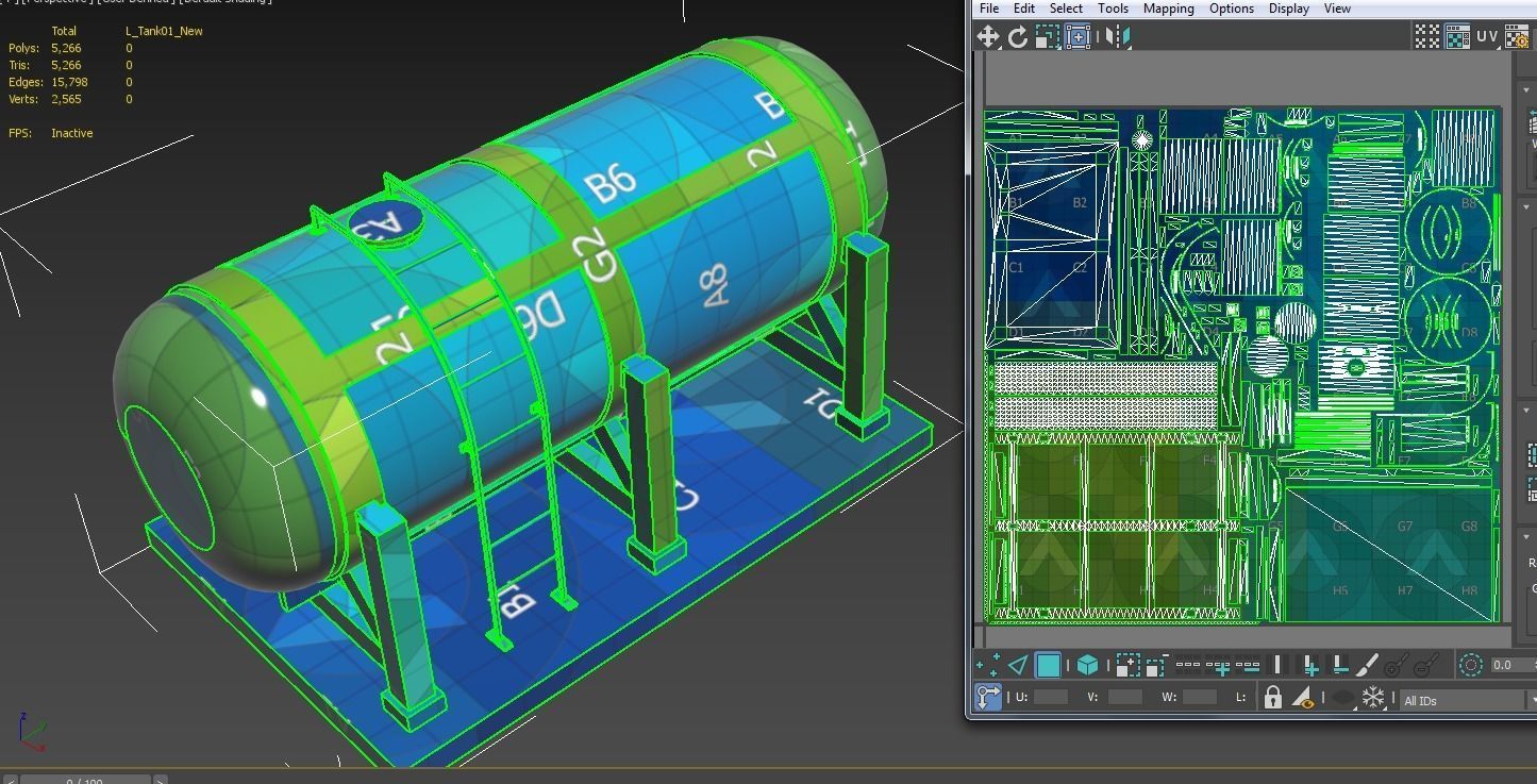 liquid tank M1 - New Low-poly 3D model_40
